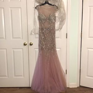 Stunning beaded and rhinestone gown